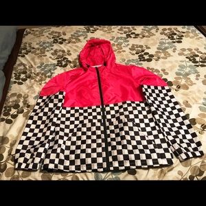 Checker Colorblock Windbreaker - Never Worn
